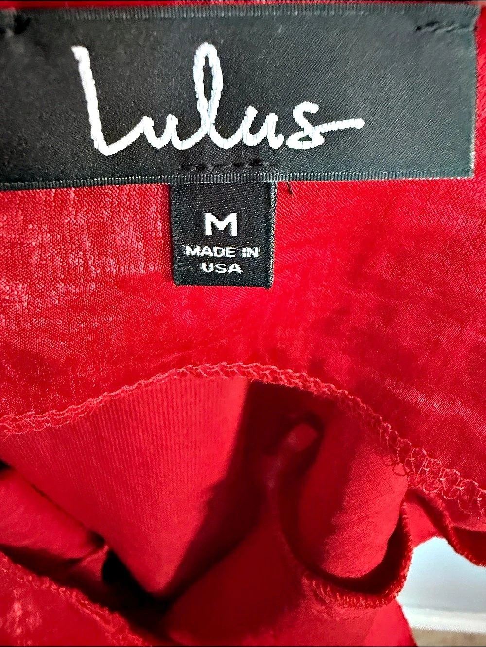 Lulus Rolande Red Satin Ruched Midi Slip Dress Red Medium - Picture 4 of 7
